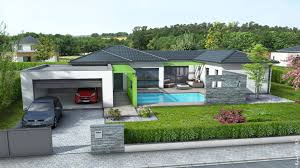 Dessin de maison, extension, plan de piscine, plan de jardin. Maison En U Plan Maison Gratuit Maisons Clair Logis