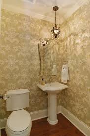 Beautifully designed white and red powder room features walls clad in red coral print wallpaper framing a white framed inset medicine cabinet lit by. Best 72 Powder Room Wallpaper On Hipwallpaper Vintage Bathroom Wallpaper Victorian Bathroom Wallpaper And Mario Mushroom Wallpaper