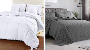 Quilts and coverlets are a lighter bedding option with a thinner fill. How To Choose Between A Comforter Vs Coverlet The Sleep Judge