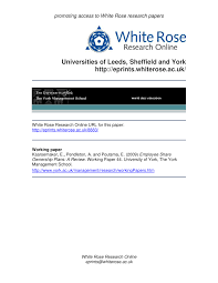Why companies operate employee share schemes and the benefits employers and employees obtain from different types of share option schemes. Pdf Employee Share Ownership Plans A Review