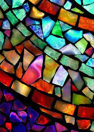 David Chidgey Art Glass Mosaics Greeting Card Fiesta Fun Stained Glass Mosaic Mosaic Glass Stained Glass Art