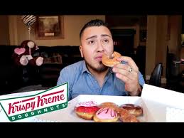 Valentine donut nutella milk chocolate. Krispy Kreme Doughnuts Mukbang Valentines Day Eating Show Youtube