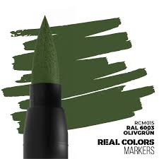 AK-Interactive: Real Color Acrylic Paint Marker - RAL6003 Olivgrun