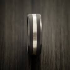 Elysium Black Diamond Wedding Band Beveled With Matte Finish With A St Revolution Jewelry Designs