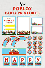 Printable Birthday Activities For Kids Free Roblox Party Printables In 2020 Party Printables Birthday Banner Free Printable Birthday Party Games For Kids