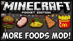 Today's mod is a mix of xl food and more foods which together form a global food modification. More Food Mod Minecraft Pe 0 13 1 Minecraft Pocket Edition Youtube
