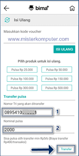 We did not find results for: Cara Transfer Pulsa Tri Menggunakan Aplikasi Bima Tri Mister Komputer