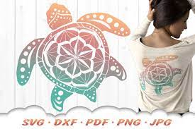 Download Sea Turtle Mandala Svg Dxf Cut Files 864730 Svgs Design Bundles