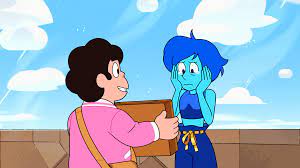 I love how in this image Lapis looks so touched by Steven. :  r stevenuniverse