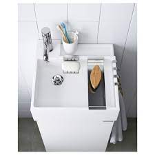 First, it's wide in function: Lillangen Single Wash Basin White 41x41x13 Cm Ikea