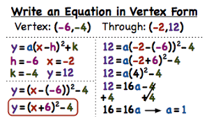 How Do You Write A Quadratic Equation In Vertex Form If You Have The Vertex And Another Point Virtual Nerd