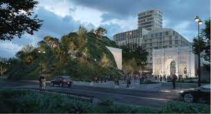 It has many classic us66 landmarks: Marble Arch Mound Oxford Street District