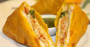 Aloo Bread Pakora Recipe Potato Stuffed Bread Pakora Recipe Bread Pakora Pakora Recipes Recipes