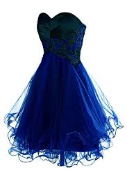 Empire Waist Royal Blue Tulle Black Lace Appliques Short Prom Cute Dress Homecoming Dresses Ld1376 Black Lace Party Dress Cute Dresses For Party Homecoming Dresses