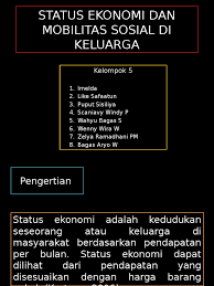 Pada umumnya, pembagian jenis mobilitas sosial ada dua macam yaitu berdasarkan tipe dan berdasarkan ruang lingkupnya. Status Ekonomi Dan Mobilitas Sosial Di Keluarga