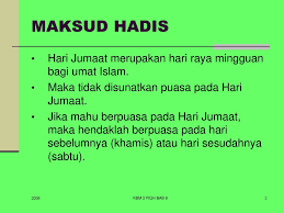 Hal ini agar badan lebih kuat di hari jumat. Bab 9 Hari Hari Yang Dimakruhkan Padanya Berpuasa Ppt Download