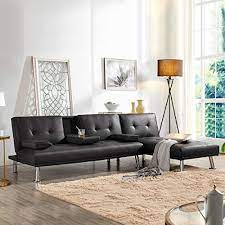 By choosing a set, you can save. Buy Yaheetech Living Room Sets Sectional Sofa Faux Leather 2 Pieces Living Room Futon Bed Sectional Furniture Set Modern Futon Couch Sets For Living Room Futon Bed W Chaise Lounge Black Online In
