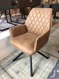 stuhl cognac mit armlehne stuhl gepolstert cognac 90 drehbar leder wohnzimmer stuhl leder stuhle