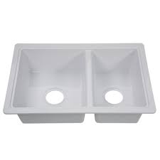 Get 5% in rewards with club o! Lippert 209401 Better Bath Rv Double Sink 25 X 17 Parchment By Lippert Components Kitchen Sinks Double Bowl