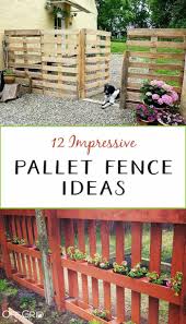 The fence was constructed in such a way that a small garden can still be seen from the bottom half of the fence. 12 Impressive Pallet Fence Ideas Anyone Can Build Off Grid World