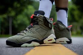 Travis scott and jordan brand teamed up to deliver the air jordan 6 retro travis scott british khaki. Travis Scott Air Jordan 6 Medium Olive Cn1084 200 Release Date Fitforhealth