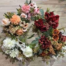 Shop artificial fall flowers & fall silk wedding flowers at afloral. Artificial Flowers Rose Lavender Hydrangea Daisy Autumn False Flower Wedding For Home Christmas T8s1 Buy From 5 On Joom E Commerce Platform