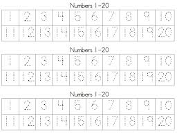 Over 150 pages of new number activities for 1 to 20: Printable Number Tracing Worksheets Printable Kids Worksheets