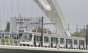 Around of half of the length runs along the rhine. First Cross Border Tram Line Between France And Germany Inaugurated