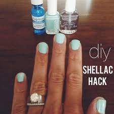 Diy Shellac Hack Mint Arrow Shellac Manicure Diy Manicure Manicure