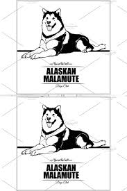 Gambar anjing menggemaskan untuk logo hewan peliharaan emotion friendly sticker png and vector with transparent background for free download. Alaskan Malamute Vector Alaskan Malamute Malamute Malamute Dog