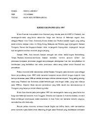 Pada juli 1997 thailand dilanda krisis. Doc Krisis Asia Nidya Arum Academia Edu
