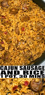 Cajun Sausage And Rice Recipe One Pot Cajun Pot Recipe Rice Sausage Sausage Recipes For Dinner Sausage Dinner Smoked Sausage Recipes