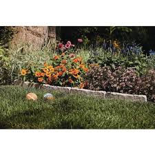 The edging can be contoured to create curves or straight designs. Suncast 10 Ft L X 5 75 In H Resin Taupe Marble Lawn Edging Landscape Edging Stone Edging Landscape Edging Stone