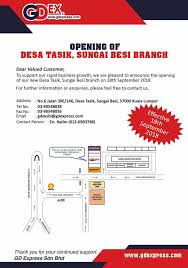 Pos laju kiosk lrt bandar tasik selatan. New Branch Opening Desa Tasik Gd Express Sdn Bhd Facebook
