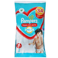 Where no other 34s had. Buy Pampers Happy Skin Pants Xl 12 17 Kg Pack Of 2 Online Sastasundar Com