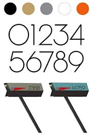 This custom mailbox decal comes with two decals, one for each size. Best Mailbox Numbers Buying Guide Gistgear