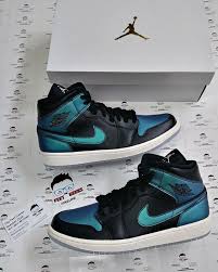 Black And Turquoise Jordans 1 Air Jordan 1 Retro Iridescent Black Shoes Size 10 5 Men Or Women Size 12 Ds New 200 For Sale In Cleveland Oh Offerup In 2020 Air Jordans Air Jordans Retro Black Shoes
