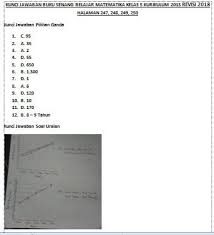 Kunci Jawaban Buku Senang Belajar Matematika Kelas 5 Kurikulum 2013 Revisi 2018 Kaskus