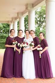 Dark Purple Bridesmaid Dress Long Lace And Chiffon Dress With Sleeves Modest Prom Dress Special Occasion Outfit In 2020 Prom Dresses Modest Purple Bridesmaid Dresses Long Lace Dark Purple Bridesmaid Dresses