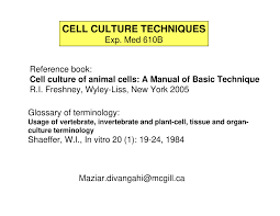 What is organ culture in animals. 2nd Lecture Cell Culture Studocu
