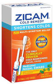 Zicam Cold Remedy Nasal Swabs For Common Cold Symptoms Homeopathic