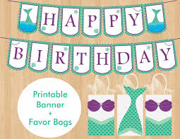 Mermaid Birthday Party Goodie Bags Mermaid Birthday Banner Mermaid Party Favor Bags Mermaid Birthday Party Mermaid Birthday Party Decorations Mermaid Party Supplies Diy Mermaid Birthday Party