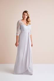 V Yaka Uzun Kollu Sifon Dantel Uzun Abiye Elbise En Sik Buyuk Beden Abiye Modellerini Oleg Cassini Koleksiyonunda Kesfedin Nedime Giysileri Elbise The Dress