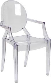 Ghost Chair With Arms In Transparent Crystal Ghost Chair Flash Furniture Reception Room Chairs
