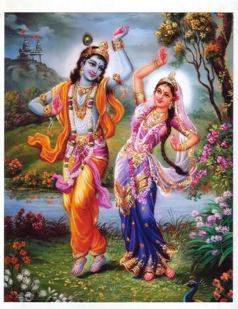 Image result for kRISHNA SMILING AT rADHA"