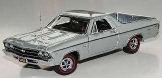 1970 chevrolet el camino ss 396 blue (motormax) 1/24 scale diecast muscle car. Phillymint Diecast Danbury Mint 1969 Chevy El Camino Ltd Ed Silver 1 24th Scale Diecast Model Danbury Mint Chevy El Camino Diecast
