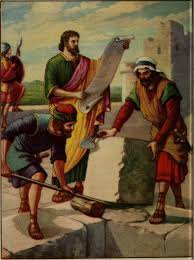 Nehemiah, the cup bearer to the persian king during the exile, goes to jerusalem with a heavy burden on his heart to see the burned down walls rebuilt. Nehemiah Wikipedia