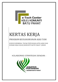 * bagi tandatangan pengesahan penyediaan kertas kerja ini tidak digalakkan muka surat lain supaya tiada penyalahgunaan tandatangan dapat dilakukan. Kertas Kerja Kursus Bina Rumah Hijau