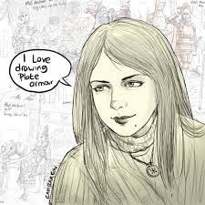 During my teens I was completely obsessed with the Wars of the Roses. When  I was 21 in 1999 I made this drawing of Richard III at the Battle of  Bosworth. After