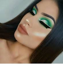 green makeup eyeliner inspiring las
